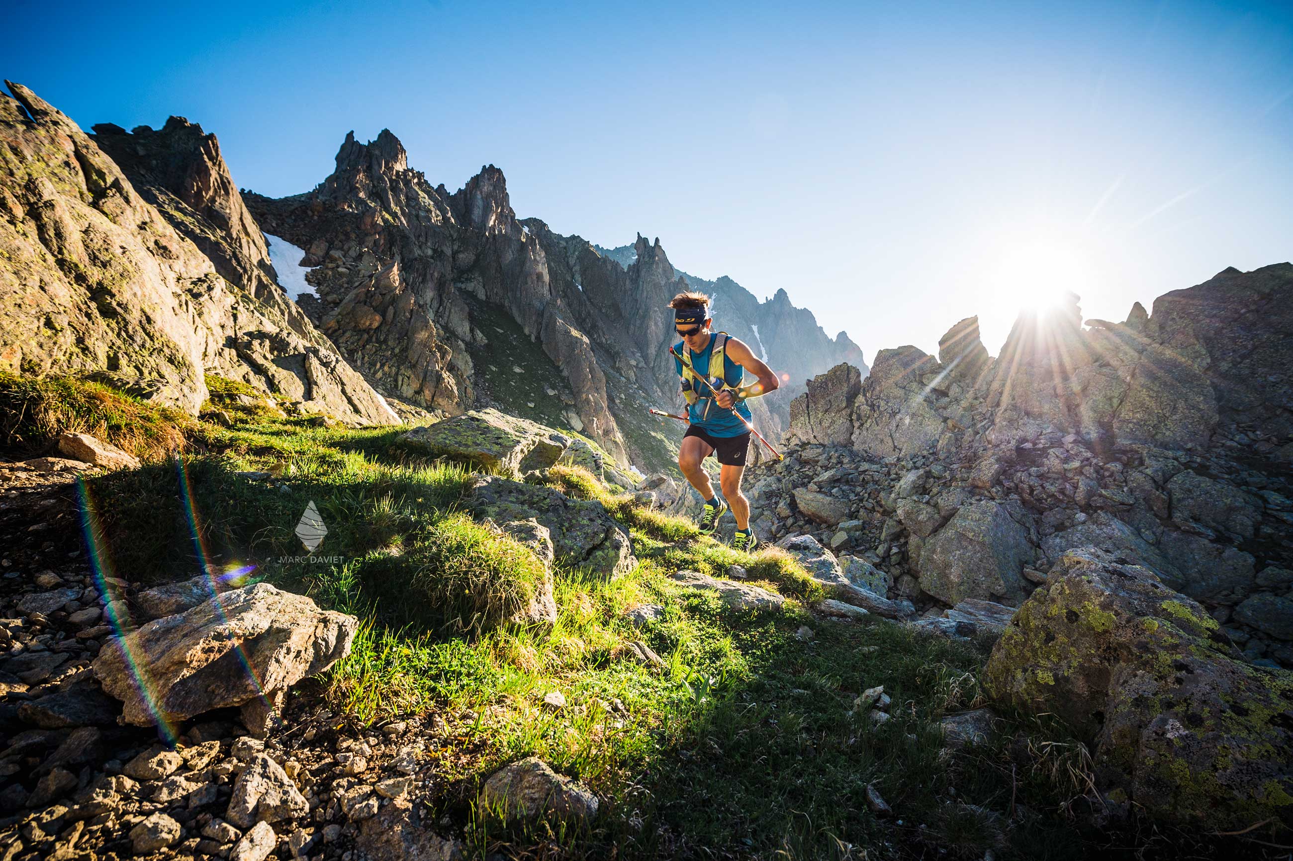 Trail running in Aiguilles rouges.